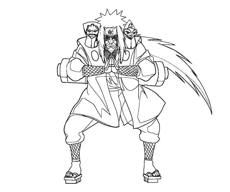 Jiraiya Bertarung Dengan Dua Katak