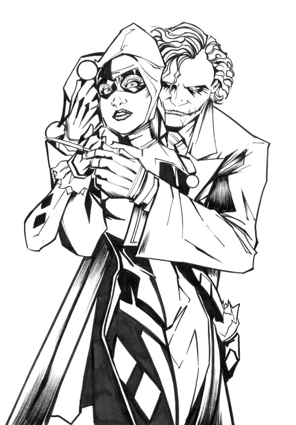 Joker Memeluk Harley Quinn