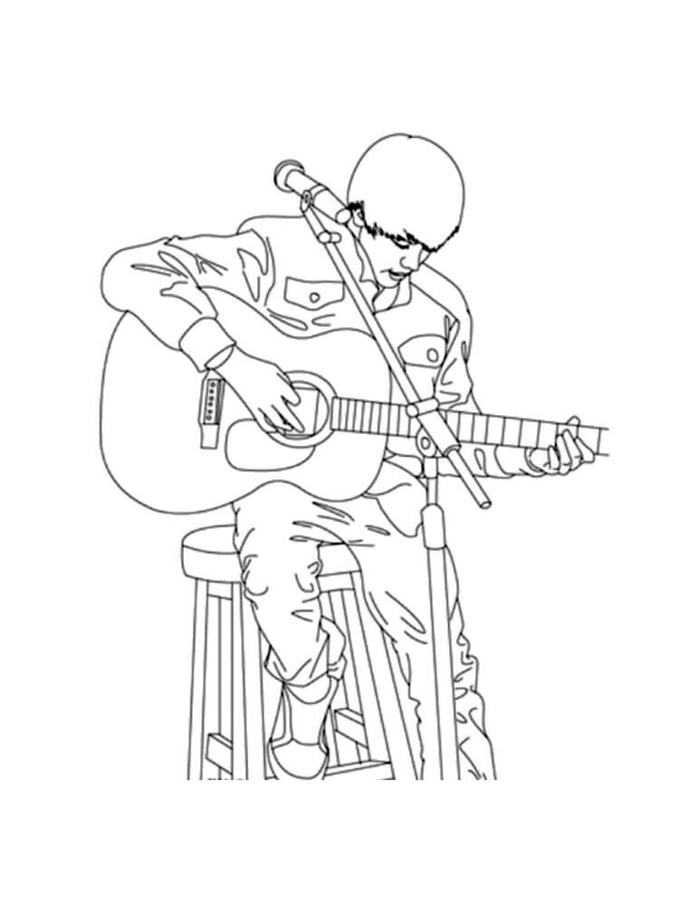 Justin Bieber Bermain Gitar