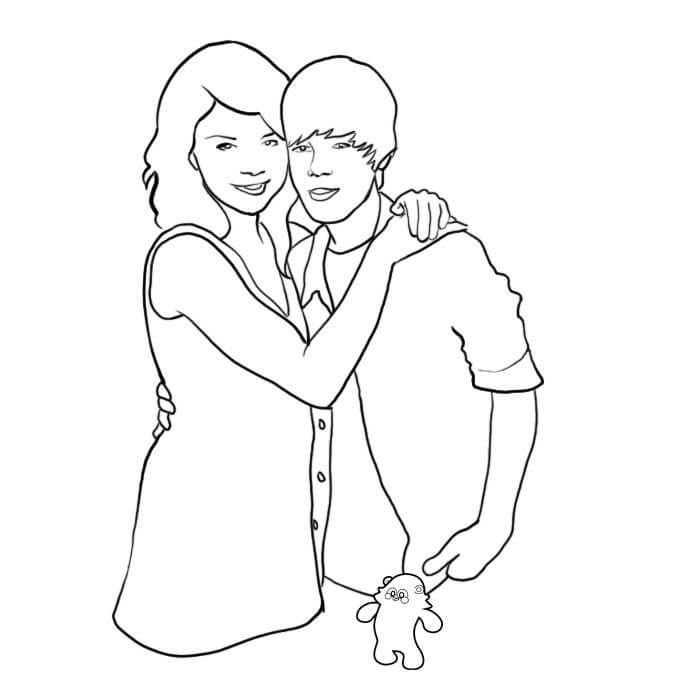 Justin Bieber dengan Teman Gadis
