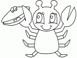 Kartun Lobster Tersenyum