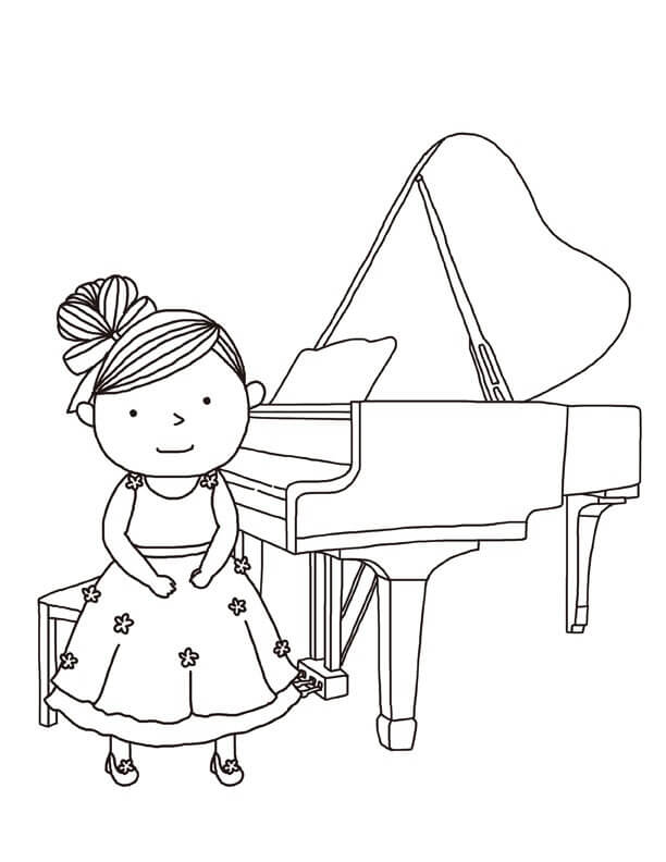 Kucing Berjalan di Piano
