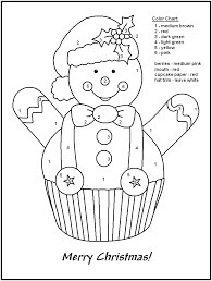 Kue Gingerbread Man Warna Dengan Nomor