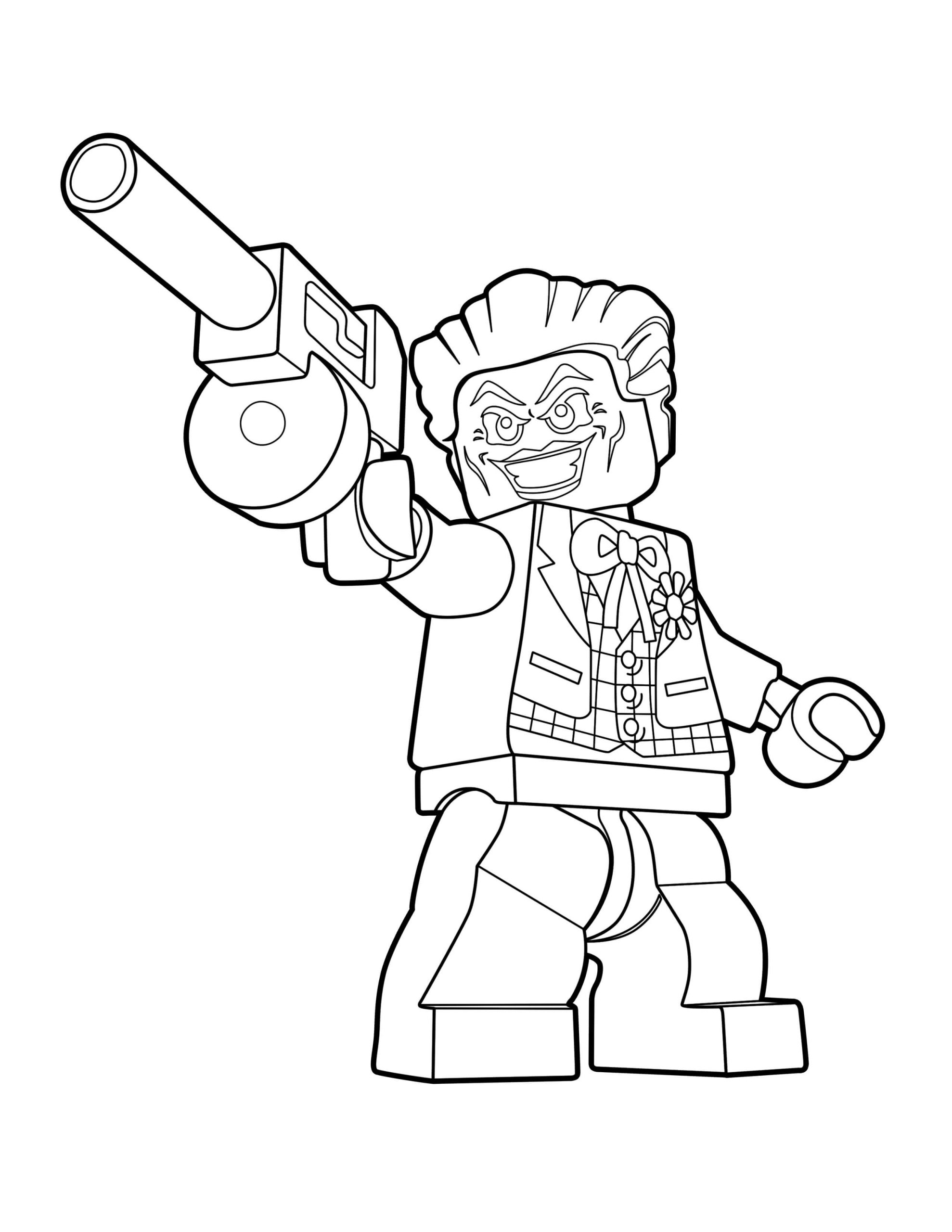 Lego Joker Memegang Senjata