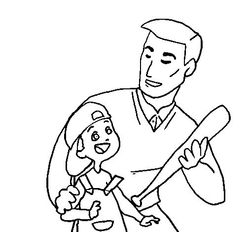 Menggambar Ayah dan Anak