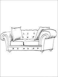 Menggambar Dua Bantal di Sofa
