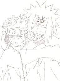 Menggambar Jiraiya dan Naruto