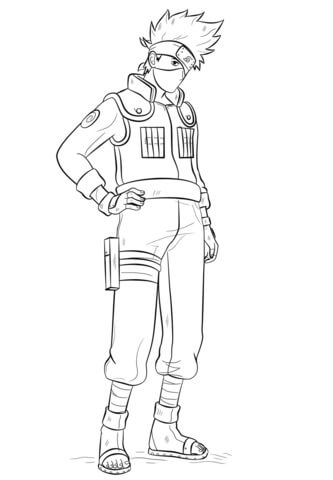 Menggambar Kakashi