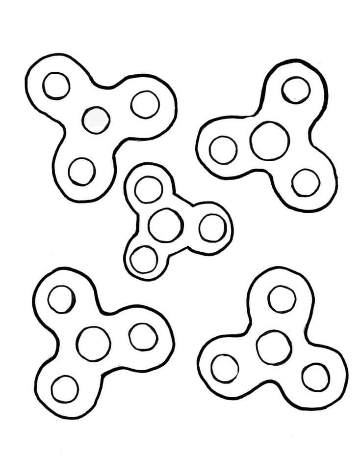 Menggambar Lima Gelisah Spinner