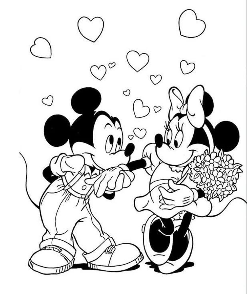 mickey-dan-minnie-mouse-memegang-mawar