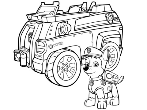 Paw Patrol Kejar Kereta Polis