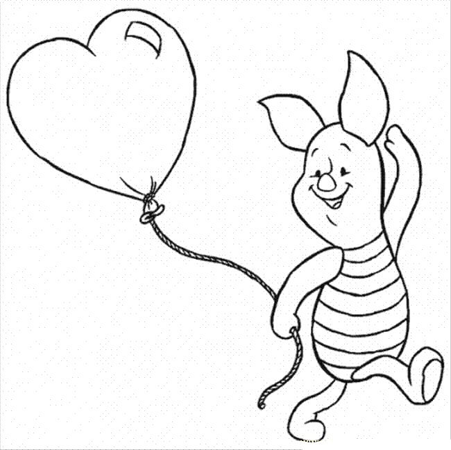 Piglet Memegang Balon