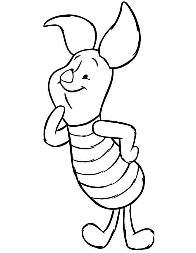Piglet Memegang Labu Halloween