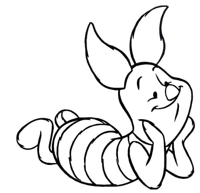 Piglet sedang Berbaring