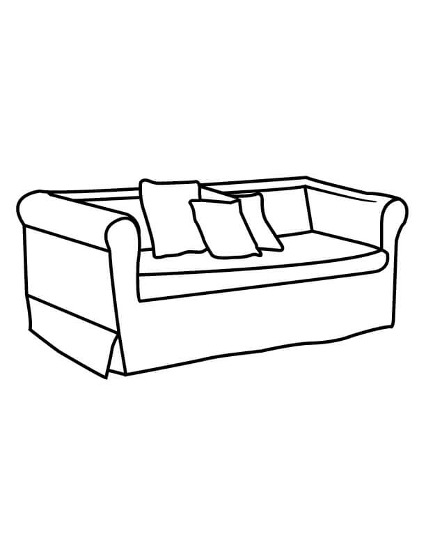 Tiga Bantal di Sofa