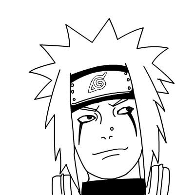 Wajah Jiraiya Tersenyum