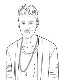Wajah Justin Bieber Tersenyum