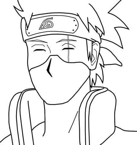 Wajah Kakashi Tersenyum