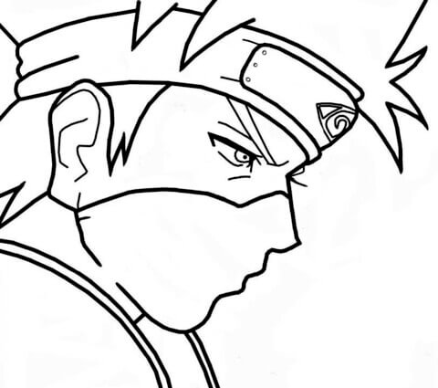 Kakashi Icon di 2023  Sketsa anime, Sketsa