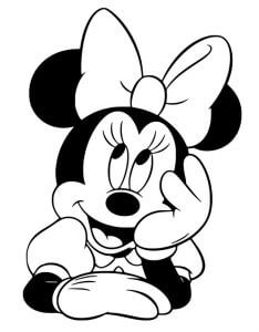 Wajah Minnie Mouse