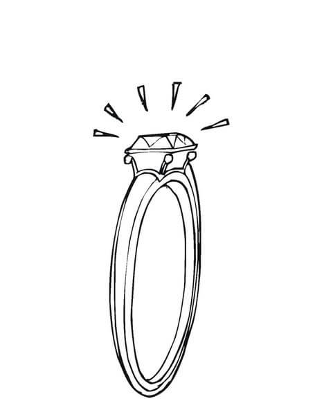 Cincin Berlian Biasa