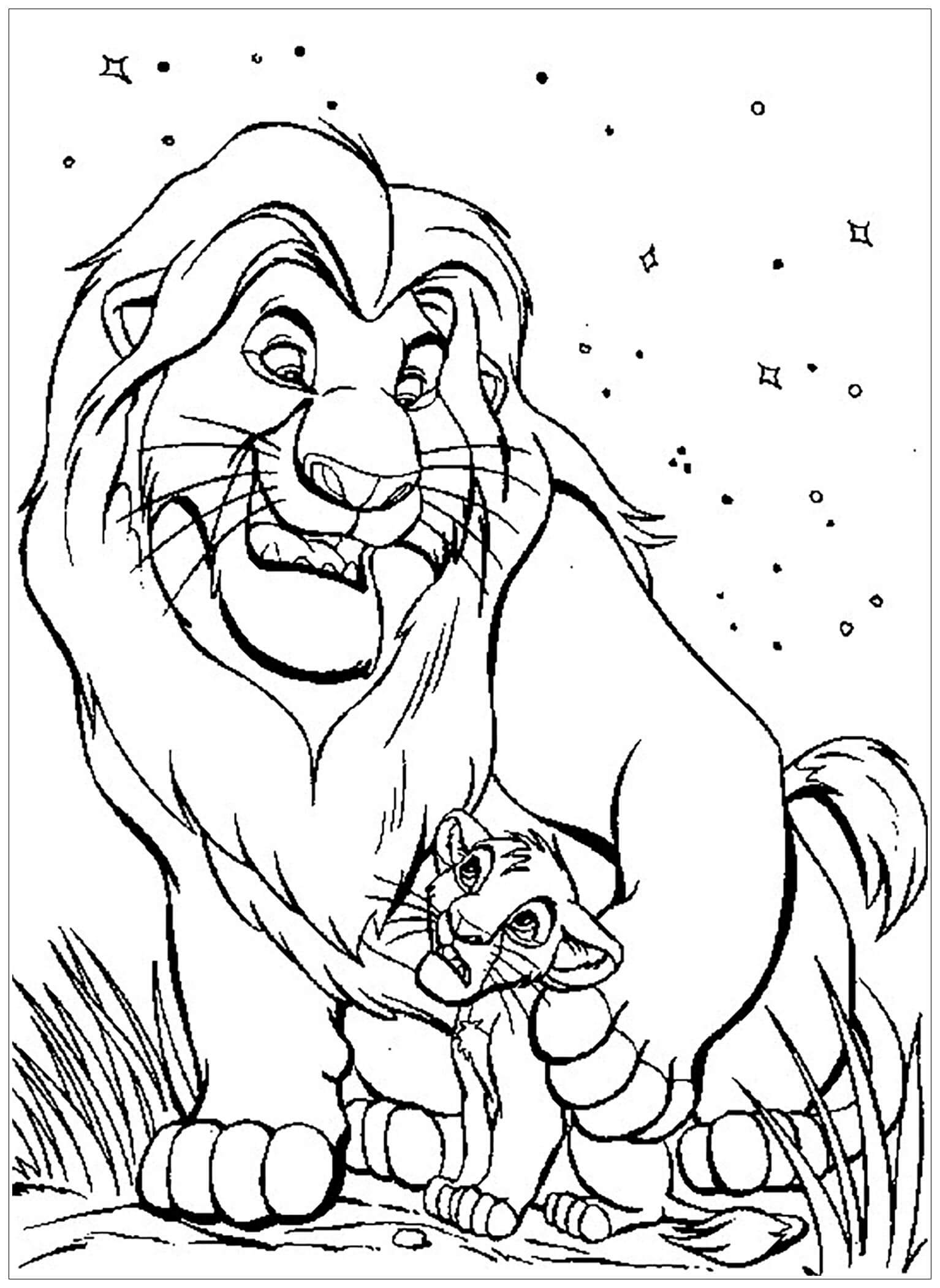 Mufasa dengan Simba