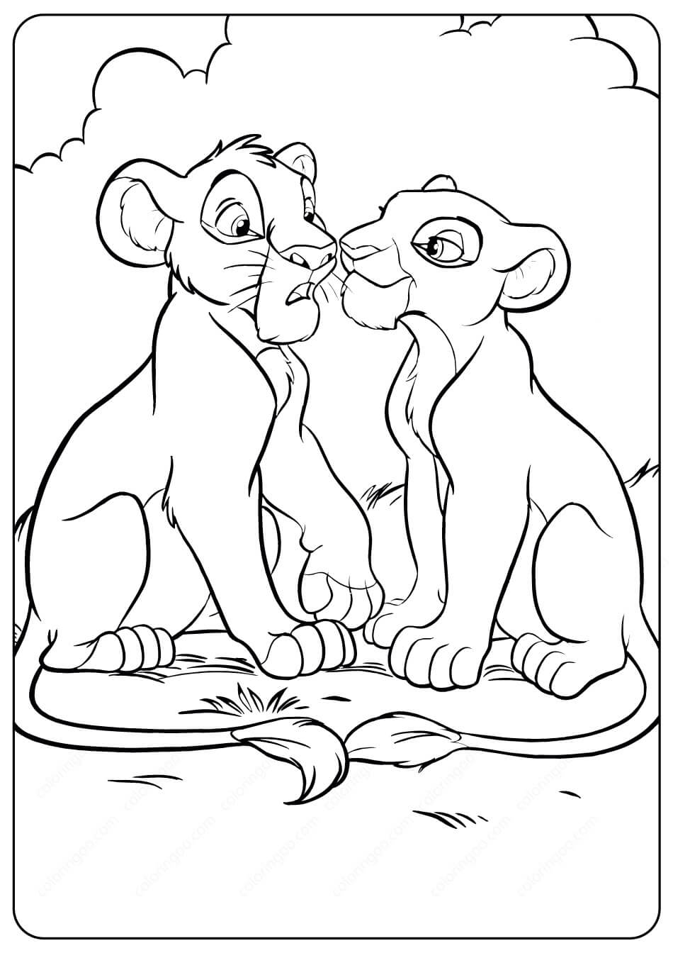 Pasangan Simba dan Nala