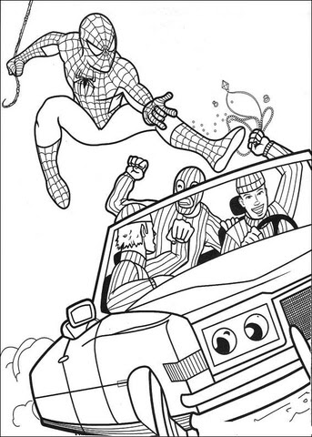 Spiderman Mencoba Menangkap Perampok