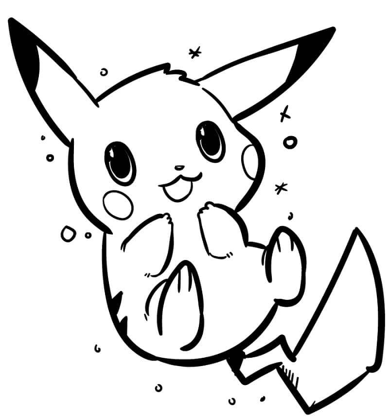Menggambar Bayi Pikachu