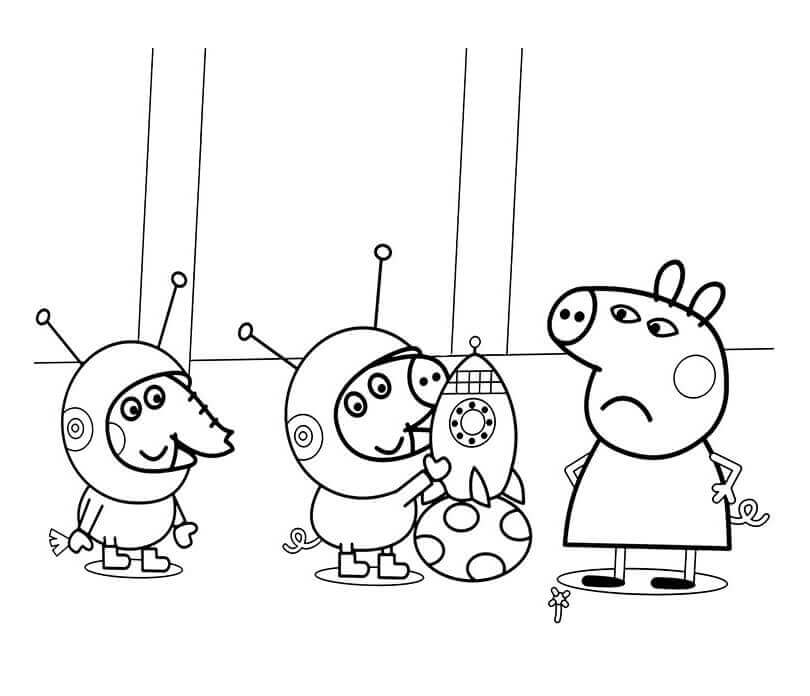 Babi Peppa dan Mainan Luar Angkasa