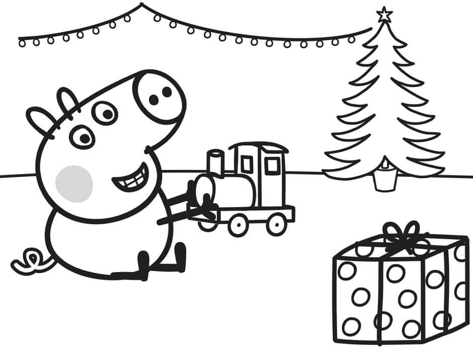 George dengan Kereta Natal