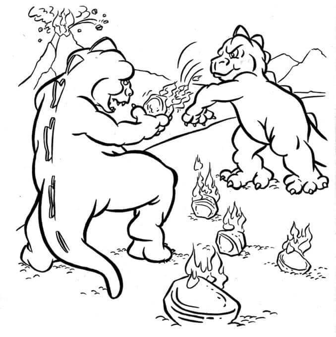 Dua Godzilla Kecil yang Lucu