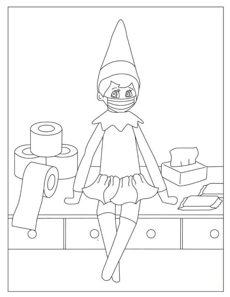 Elf memakai Masker