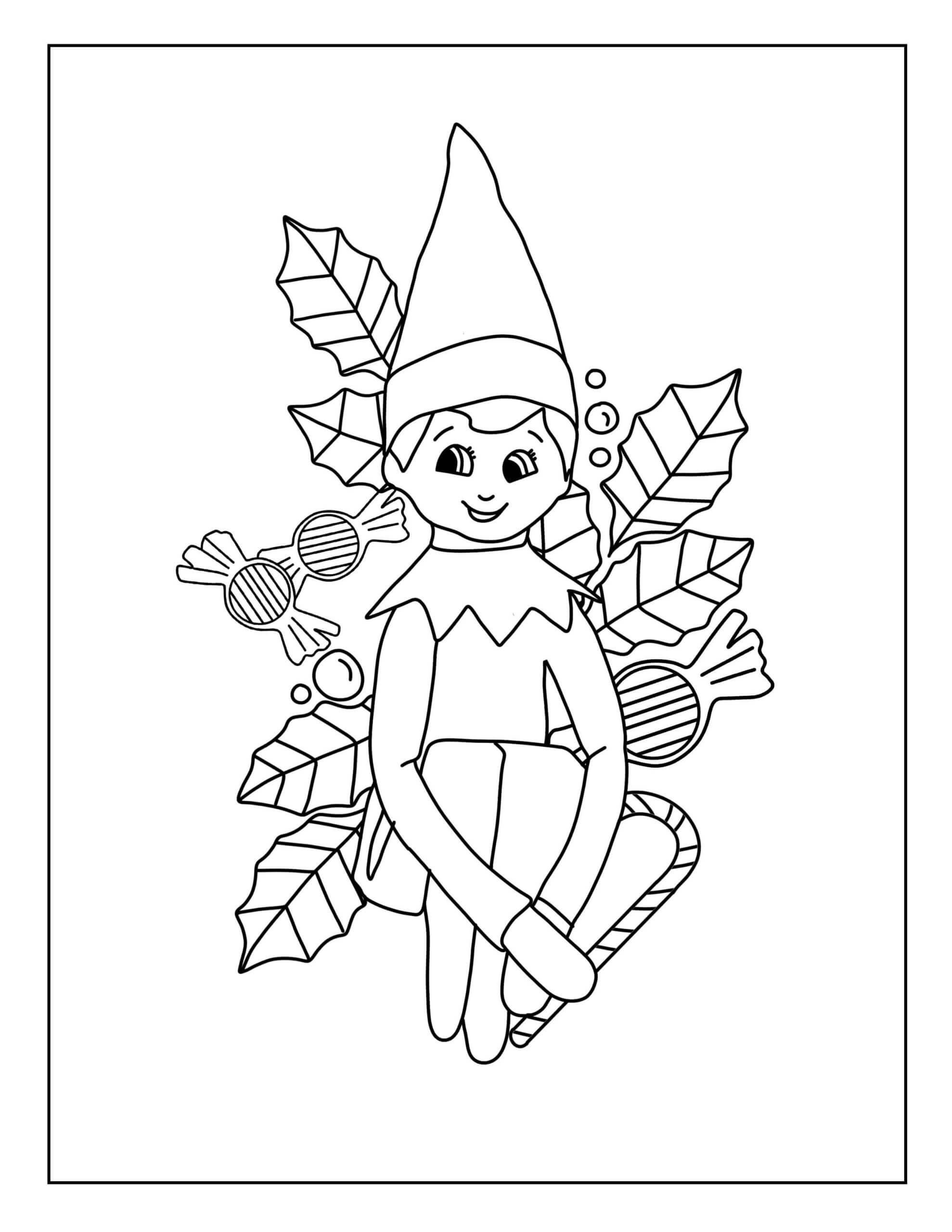 Elf Menyenangkan dengan Daun