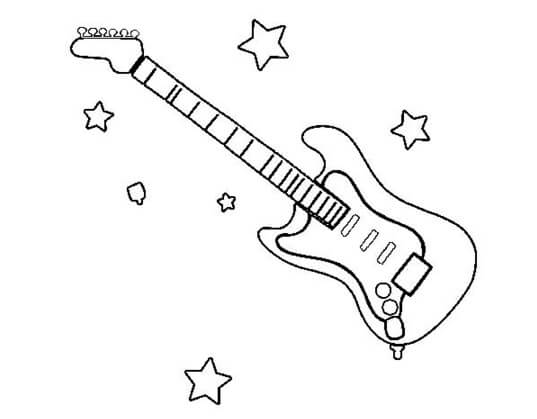 Gitar Listrik dan Bintang