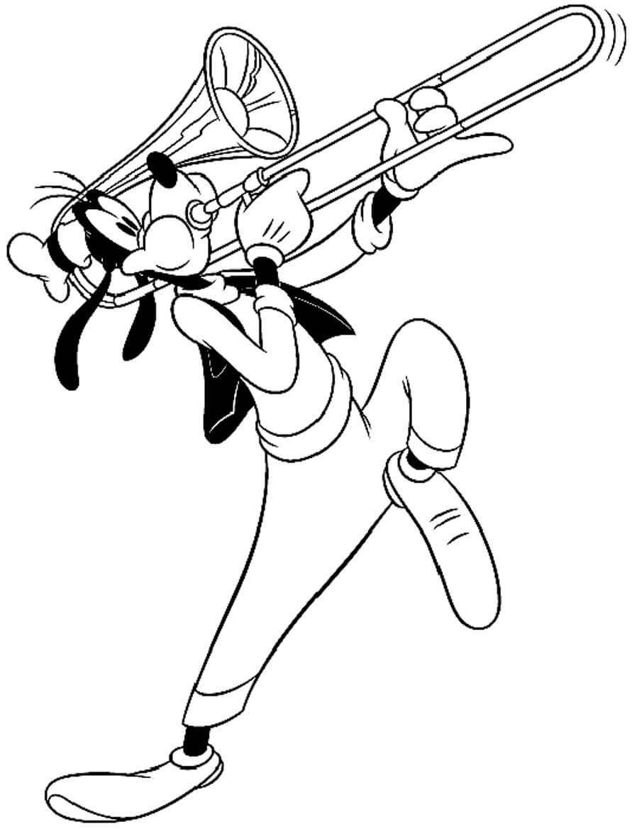 Goofy Bermain Trombone