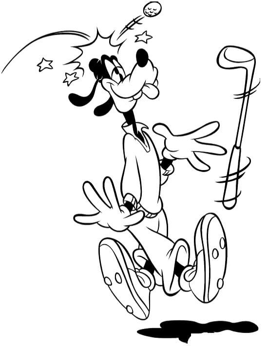 Goofy Ditabrak di Kepala oleh Bola Golf