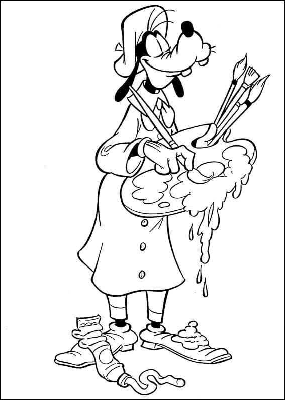 Goofy Lukisan