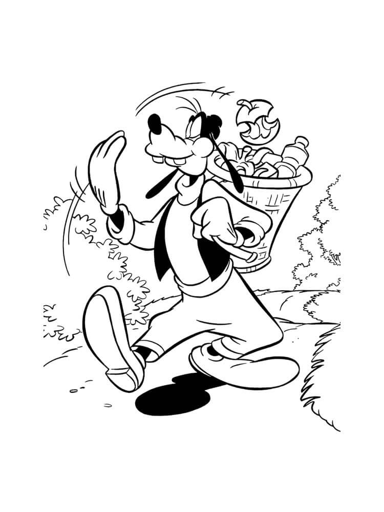 Goofy makan Apel