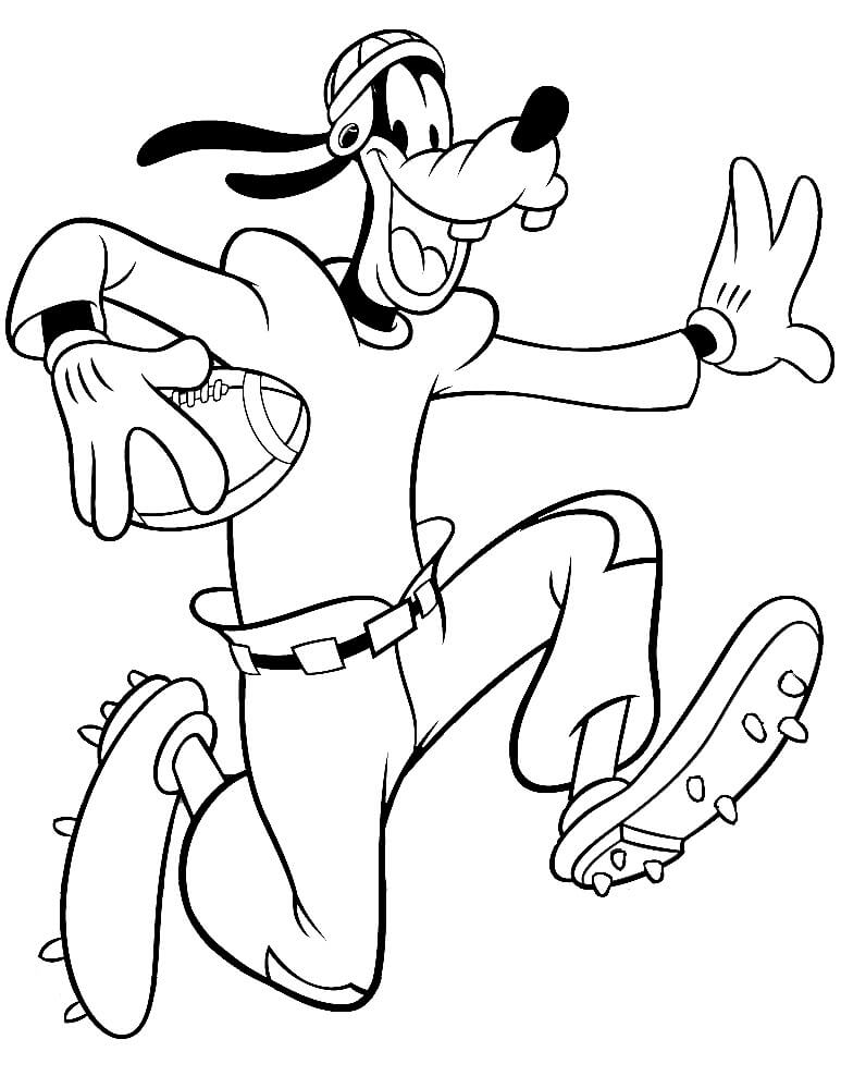 Goofy memainkan Rugbi