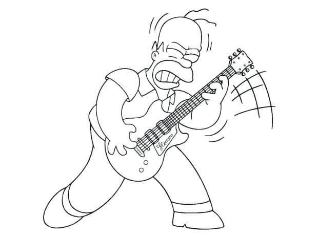Hommer Bermain Gitar