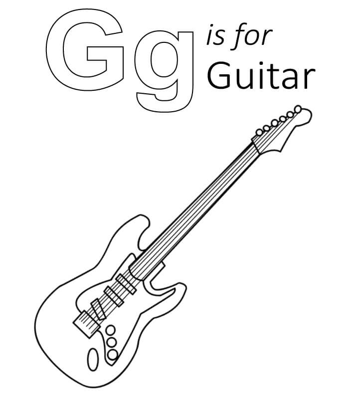 Huruf G Singkatan dari Gitar