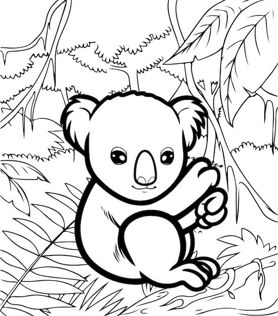 Gambar Mewarnai Gambar Koala Imut 10 Binatang Kartun - vrogue.co