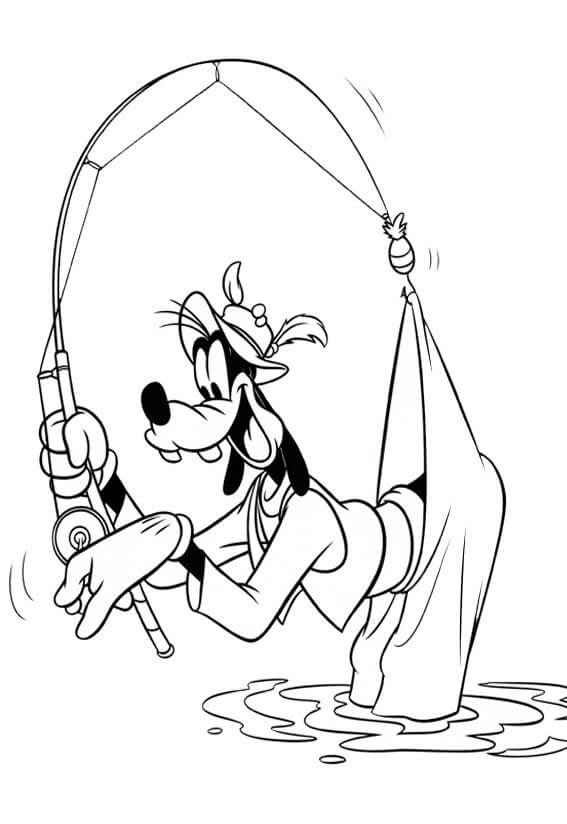 Lucu Goofy Pergi Memancing