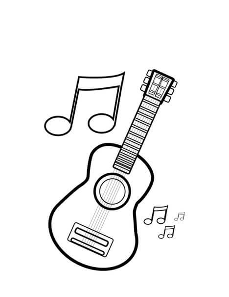 Menggambar Gitar
