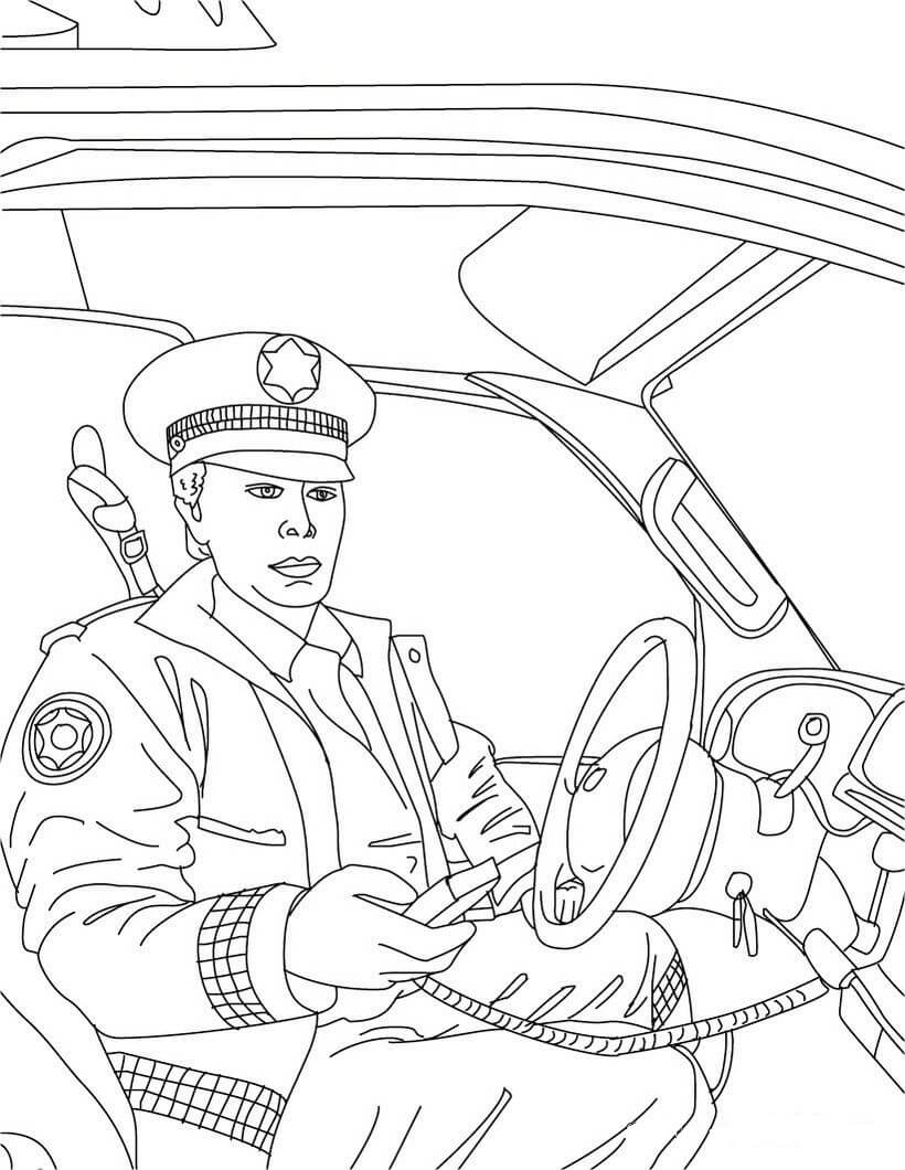 Polisi di Mobil Polisinya