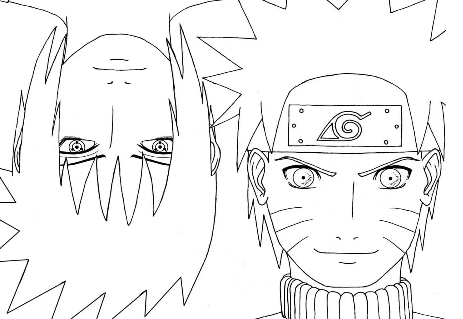 Kepala Sasuke dan Naruto