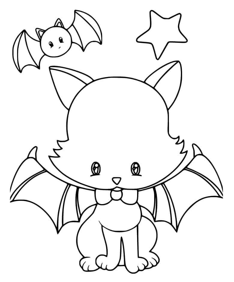 Kucing Kelelawar Halloween