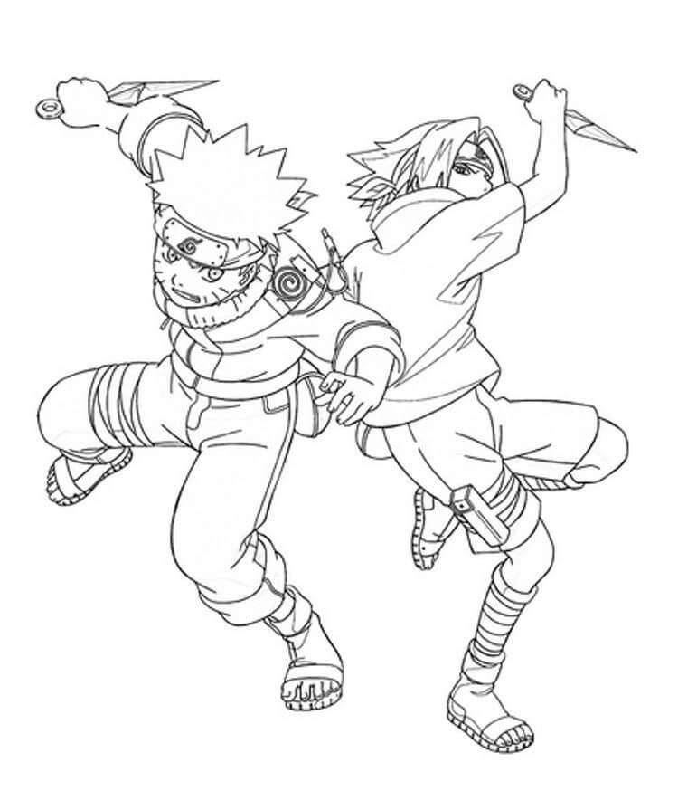 Pertarungan Sasuke dan Naruto Kecil