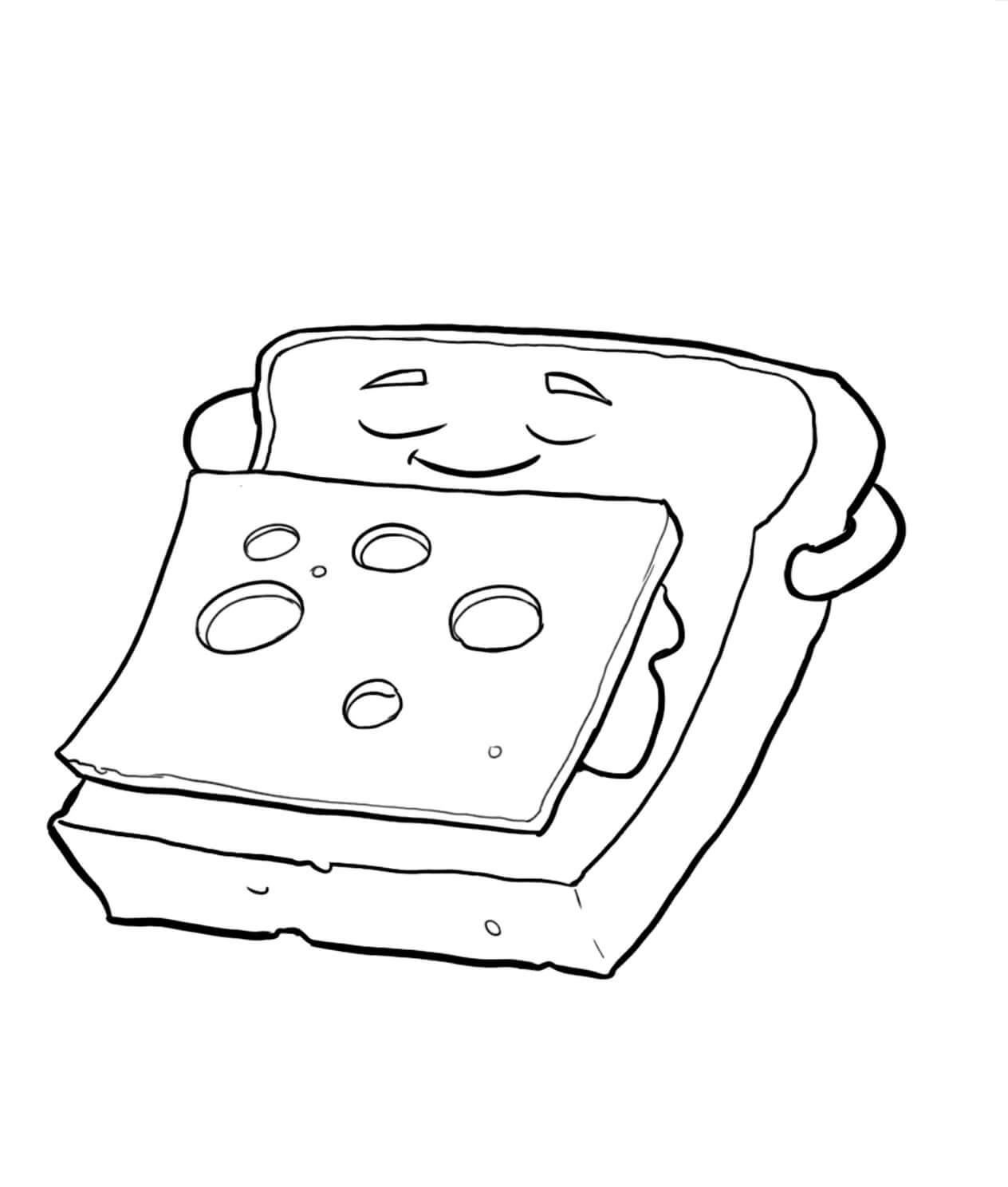 Roti Kartun Tersenyum